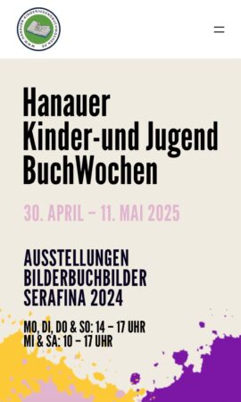 Hanauer Kinderbuchwoche 2025 – Ausstellung und Veranstaltungen